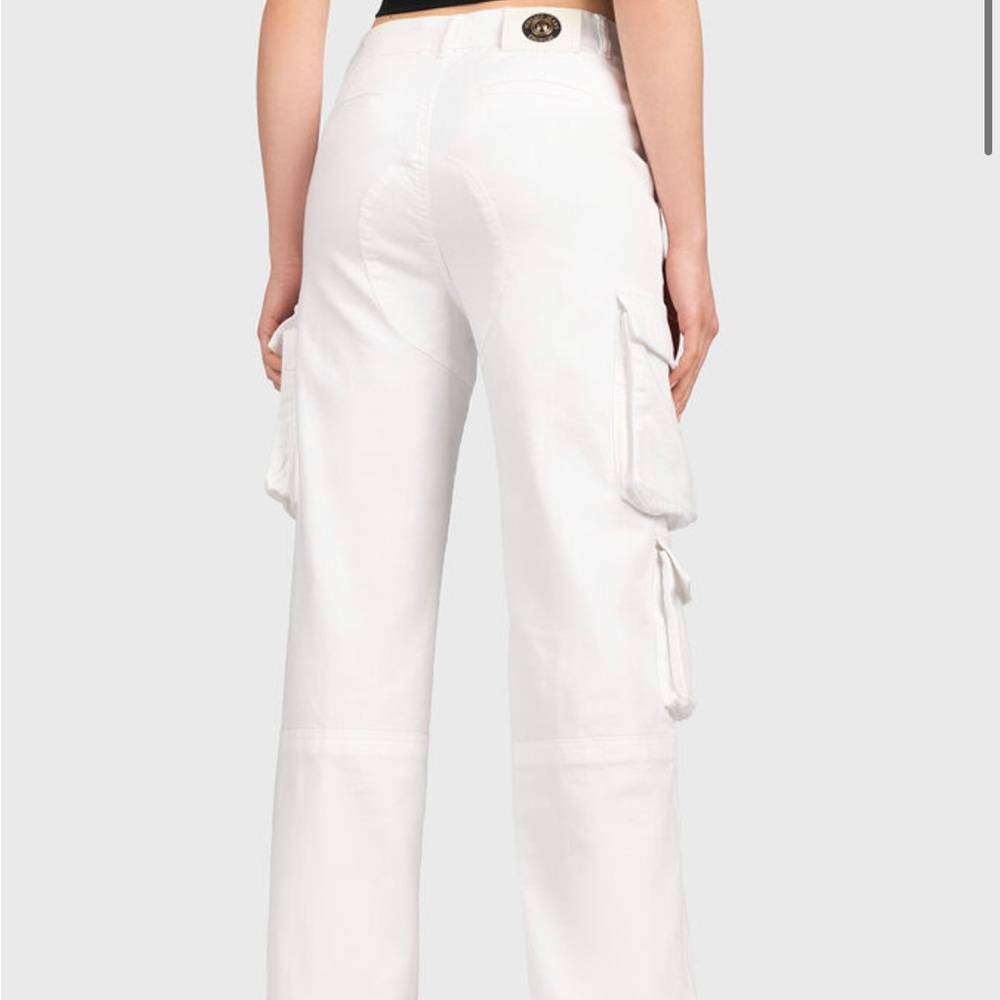 Versace Jeans Couture White Cargo Pants